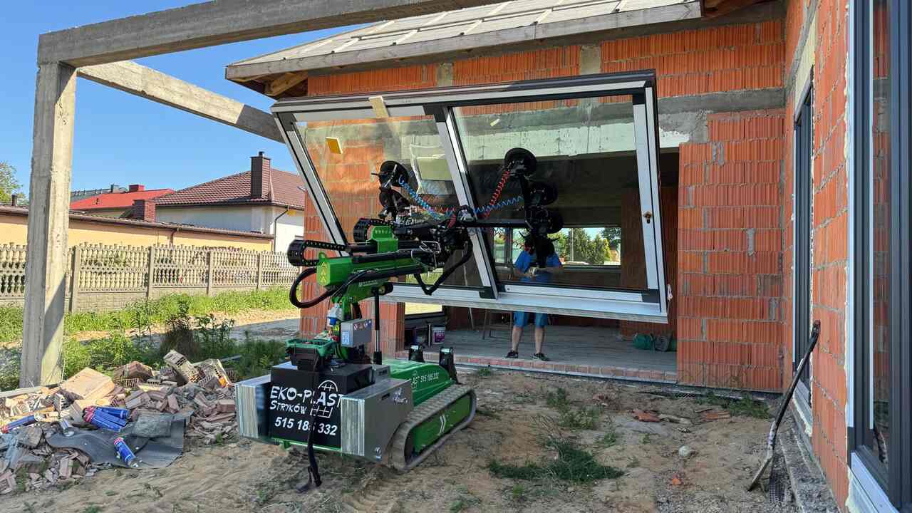 manipulator gąsienicowy do montażu okna BEFARD XGR800